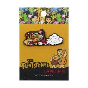 Flintstones Car Enamel Pin - 60s Classic Cartoon Hanna-Barbera Apparel Gift NWT